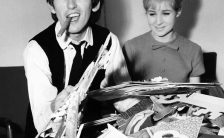 George Harrison celebrates his 21st birthday, 25 February 1964