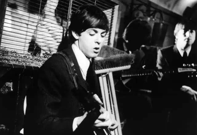 The Beatles filming I Should Have Known Better, 11 March 1964