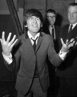 George Harrison at Madame Tussaud's, London, 29 April 1964