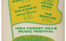 Poster for The Beatles' concerts at Forest Hills Tennis Stadium, New York, 28-29 August 1964