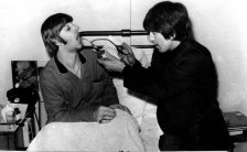 Ringo Starr and George Harrison, University College Hospital, London, 8 December 1964