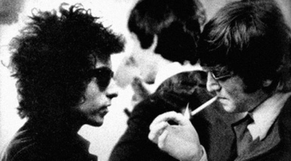 John Lennon and Bob Dylan, 1965