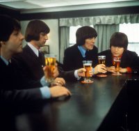 The Beatles in the pub in Help!, 28 April 1965