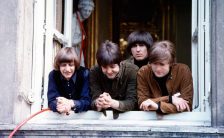 The Beatles filming Help! at Cliveden House, May 1965