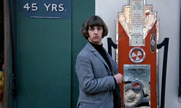 Ringo Starr in the 'Attempt number 3' scene in Help!, London, 9 May 1965