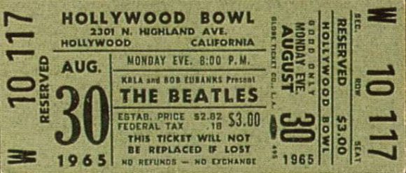 「beatles hollywood bowl 1965」の画像検索結果