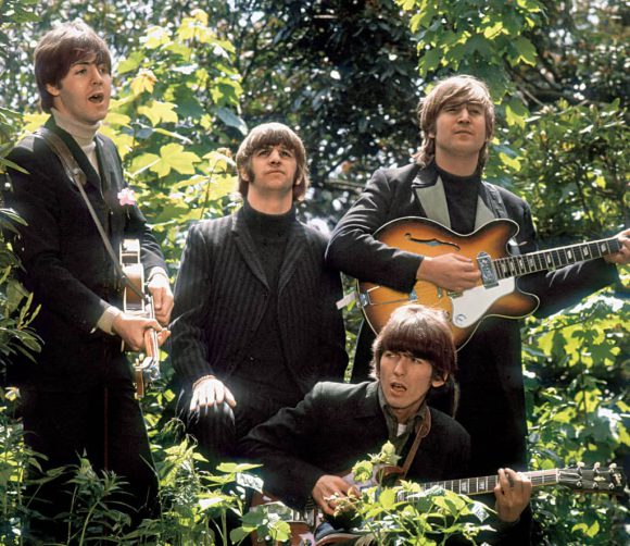 The Beatles filming a promotional clip for Paperback Writer/Rain, 20 May 1966