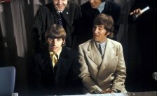 The Beatles at a press conference in Hamburg, Germany, 26 June 1966