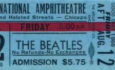 Ticket for The Beatles in Chicago, 12 August 1966