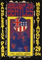 Poster for The Beatles at Candlestick Park, San Francisco, 29 August 1966