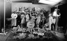 The Beatles during the Sgt Pepper cover shoot, 30 March 1967