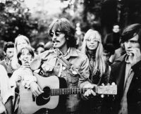 George and Pattie Harrison in Haight-Ashbury, San Francisco, 7 August 1967