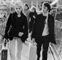 Ringo Starr and Maureen Starkey, Paul McCartney and Jane Asher in India, 20 February 1968