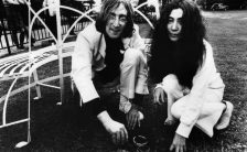 John Lennon and Yoko Ono plant acorns for peace, Coventry Cathedral, 15 June 1968
