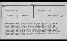 George Harrison's memo to Apple staff about the Hells Angels, 4 December 1968