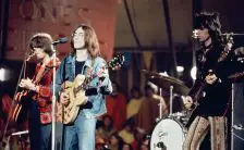 John Lennon and The Dirty Mac at the Rolling Stones' Rock And Roll Circus, 11 December 1968