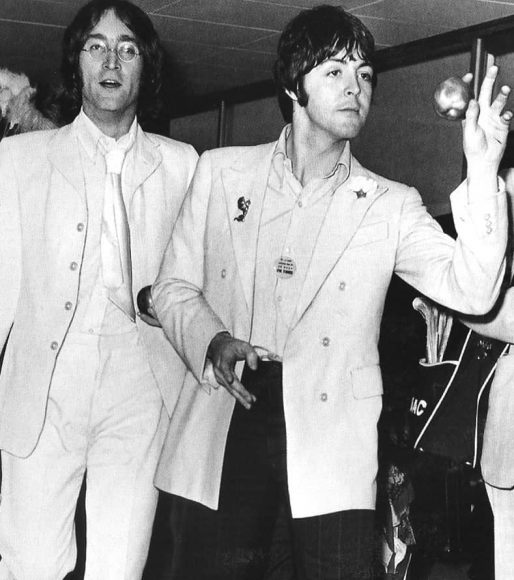 John Lennon and Paul McCartney, New York, 1968