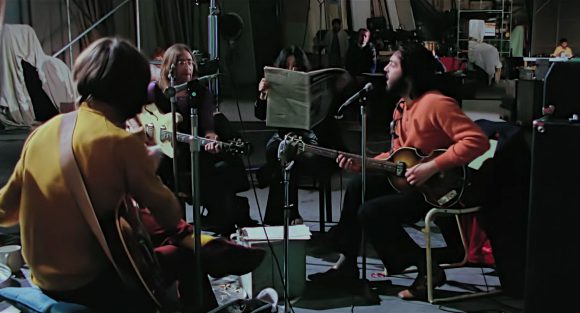 George Harrison, John Lennon, Yoko Ono, Paul McCartney – Twickenham Film Studios, 6 January 1969