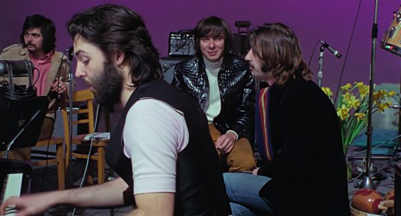 Tony Richmond, Paul McCartney, Glyn Johns, Ringo Starr – Twickenham Film Studios, 14 January 1969