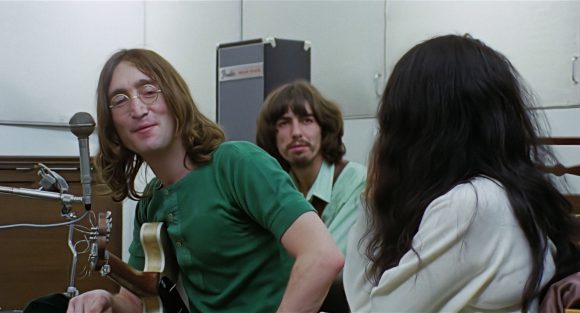 John Lennon, George Harrison, Yoko Ono – Apple Studios, 22 January 1969