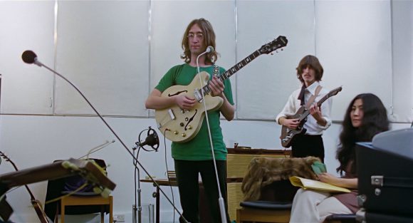 John Lennon, George Harrison, Yoko Ono – Apple Studios, 23 January 1969