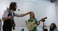 Paul McCartney, John Lennon, George Harrison, Yoko Ono – Apple Studios, 23 January 1969