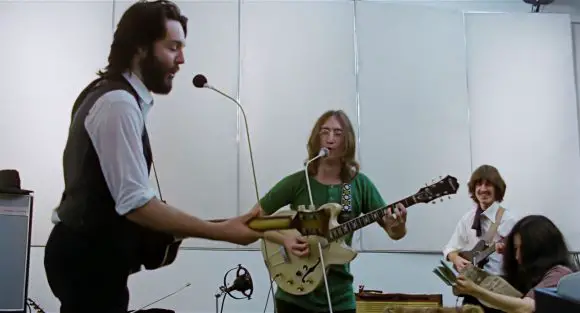 Paul McCartney, John Lennon, George Harrison, Yoko Ono – Apple Studios, 23 January 1969