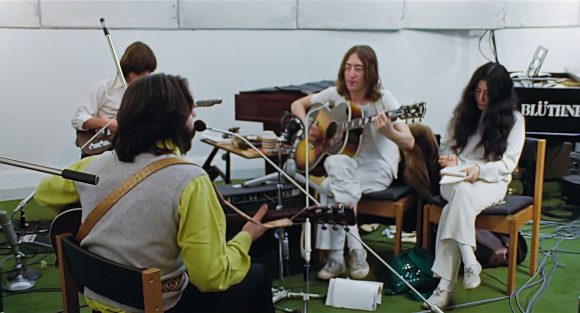 Paul McCartney, George Harrison, John Lennon, Yoko Ono – Apple Studios, 24 January 1969