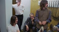 John Lennon, Michael Lindsay-Hogg, George Martin, Ringo Starr – Apple Studios, 25 January 1969