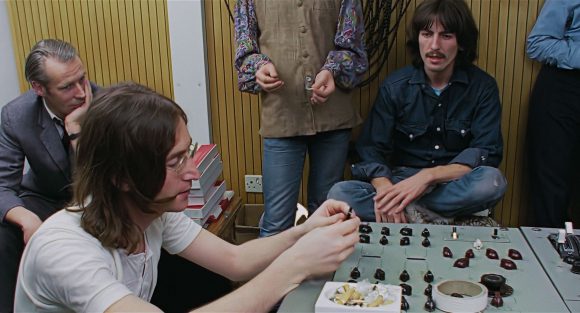 George Martin, John Lennon, George Harrison – Apple Studios, 25 January 1969