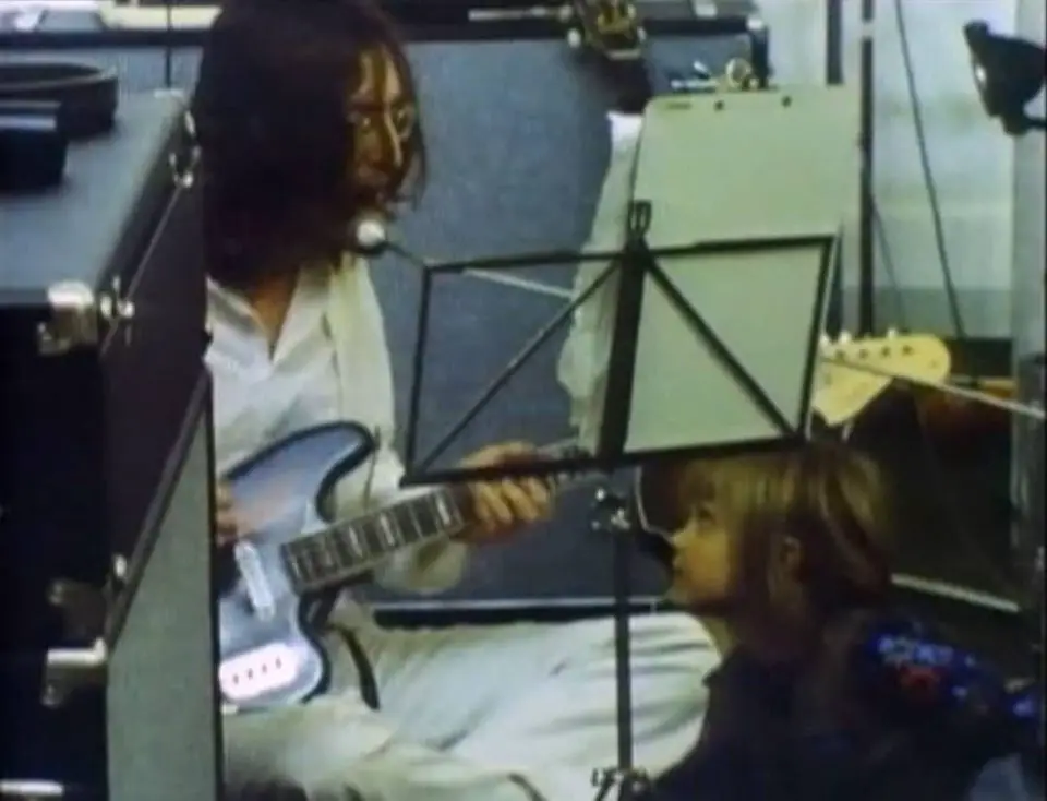 John Lennon recording The Beatles' song Dig It, 26 January 1969