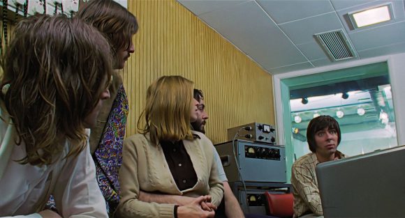 John Lennon, Ringo Starr, Linda Eastman, Paul McCartney, Glyn Johns – Apple Studios, 26 January 1969