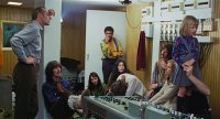 The Beatles, George Martin, Maureen Starkey, Billy Preston, Yoko Ono, Linda Eastman, Heather Eastman – Apple Studios, 26 January 1969