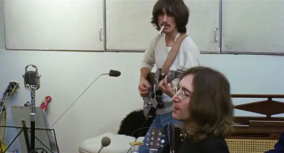 John Lennon, George Harrison – Apple Studios, 29 January 1969