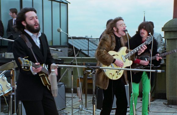 Paul McCartney, John Lennon, George Harrison – Apple rooftop, 30 January 1969