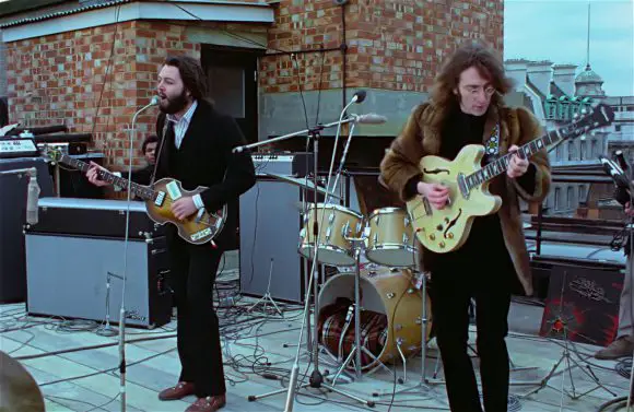 John Lennon, Paul McCartney – Apple rooftop, 30 January 1969