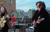 John Lennon, Ringo Starr, George Harrison – Apple rooftop, 30 January 1969