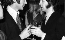 Paul McCartney at the launch party for Mary Hopkin’s album Postcard, 13 February 1969