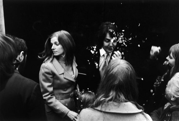 Paul and Linda McCartney on their wedding day, 12 March 1969