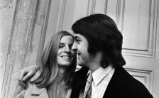 Paul and Linda McCartney on their wedding day, 12 March 1969