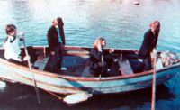 The Beatles on the Thames, London, 9 April 1969