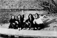 The Beatles on the Thames, London, 9 April 1969