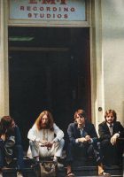 The Beatles outside EMI Studios, Abbey Road, 8 August 1969