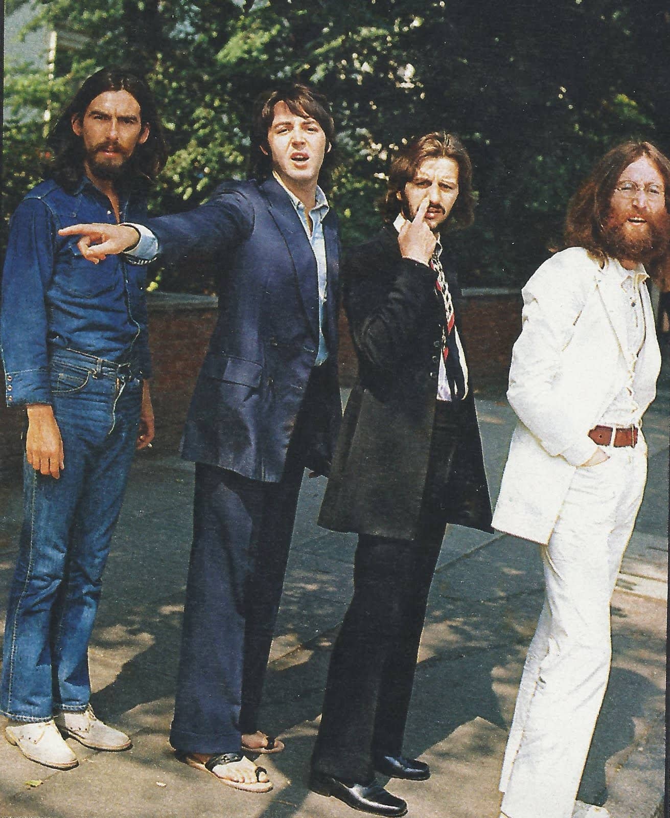 The Beatles outside EMI Studios, Abbey Road, 8 August 1969 – The