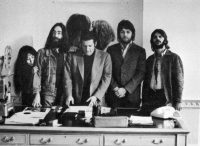 Yoko Ono, John Lennon, Allen Klein, Paul McCartney and Ringo Starr at Apple, 3 Savile Row, 20 September 1969