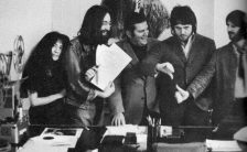 Yoko Ono, John Lennon, Allen Klein, Paul McCartney and Ringo Starr at Apple, 3 Savile Row, 20 September 1969
