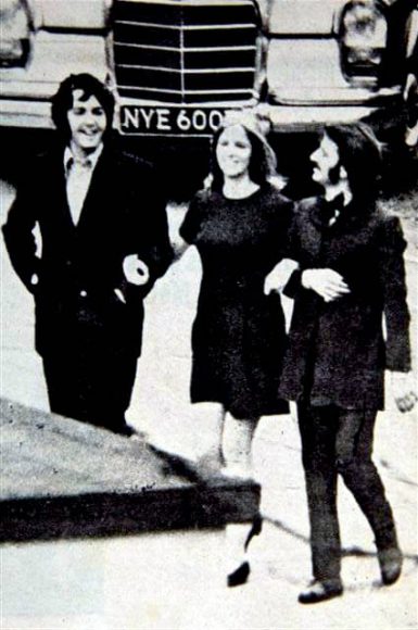 Paul McCartney, Linda McCartney and Ringo Starr, 1969