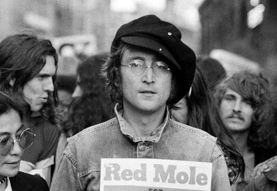 John Lennon and Yoko Ono, London, 11 August 1971