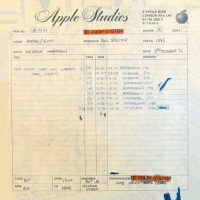 Tape box for George Harrison's The Light That Has Lighted The World, 3 October 1972