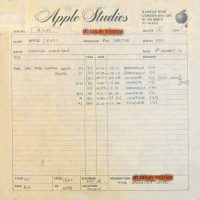 Tape box for George Harrison's The Day The World Gets ’Round, 4 October 1972